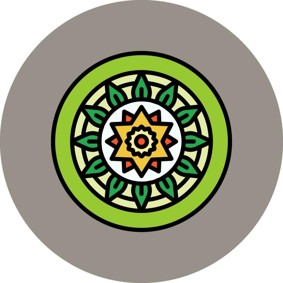 Mandala-Vektor-Symbol vektor