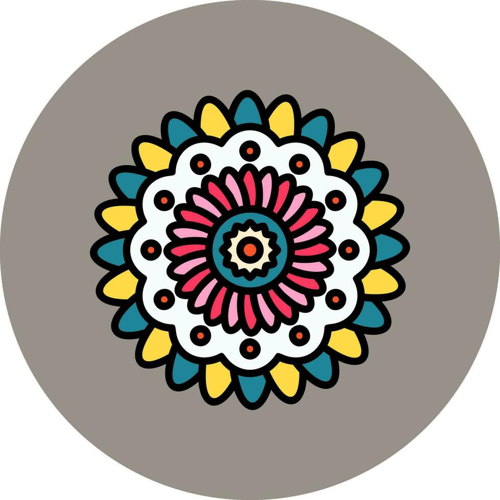 mandala vektor ikon