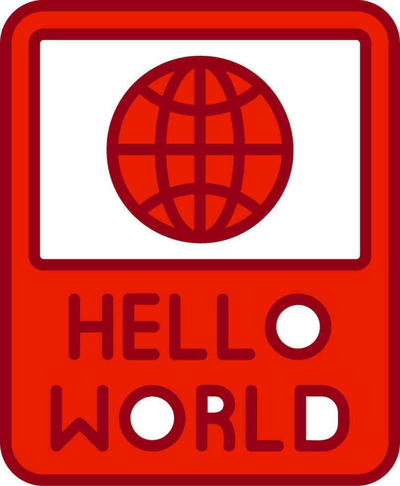 Hallo Welt Vektor Symbol