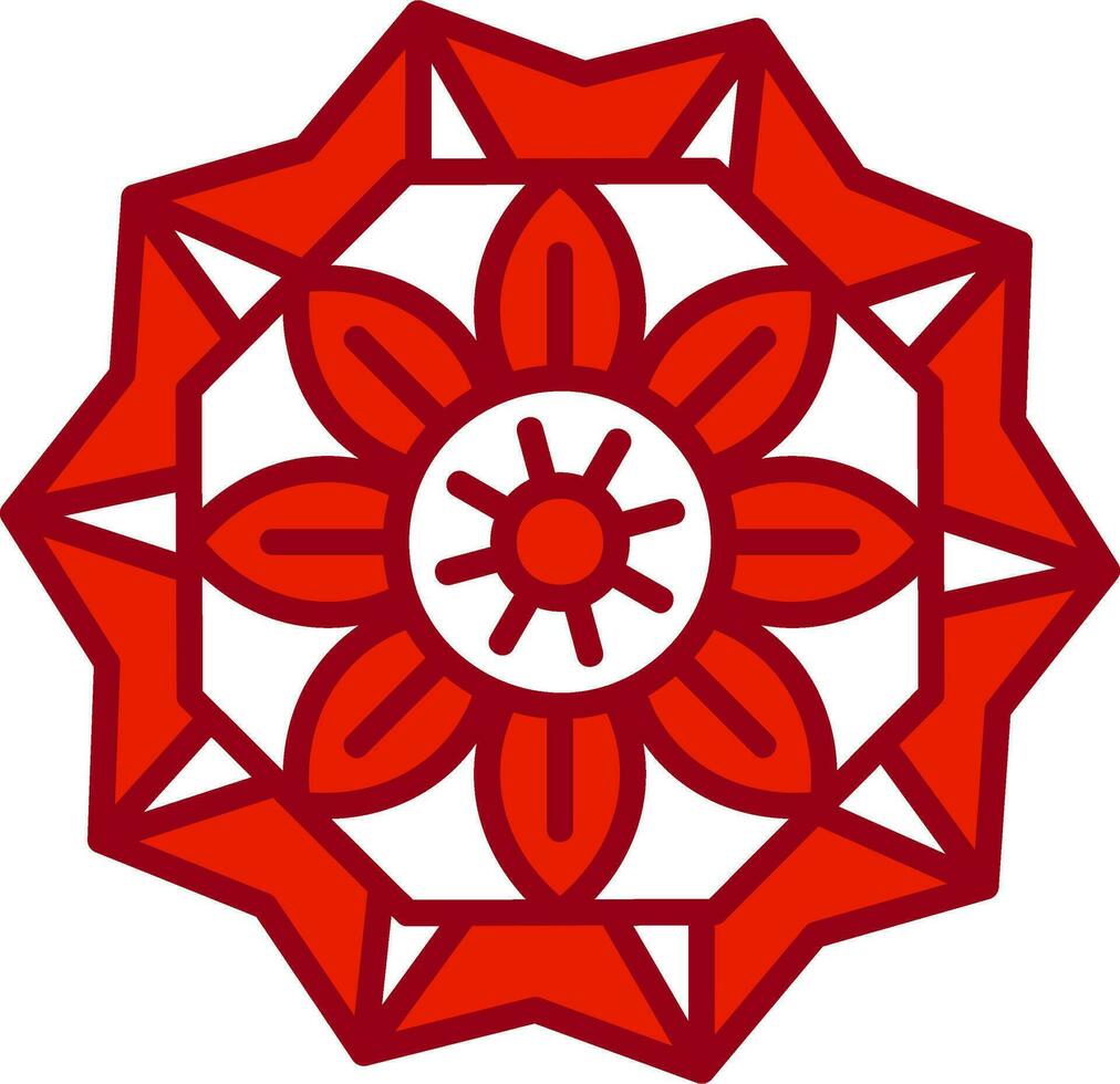 Mandala-Vektor-Symbol vektor