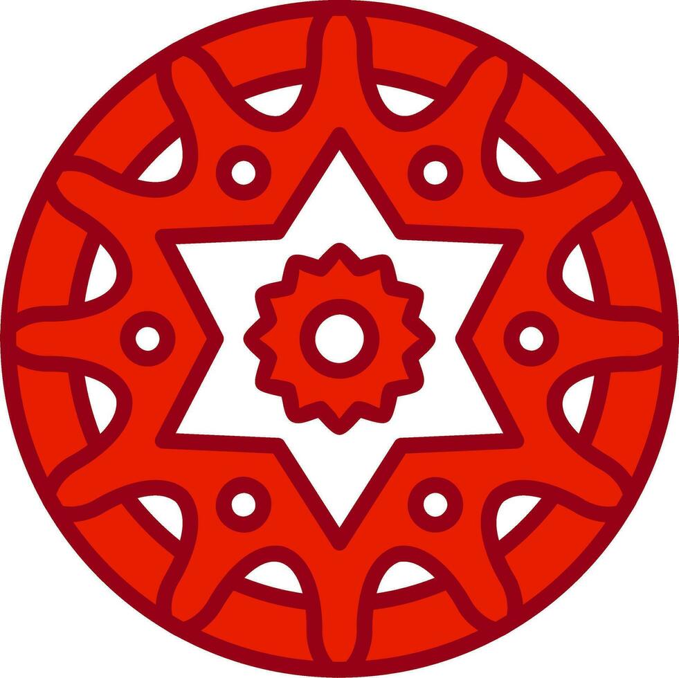 Mandala-Vektor-Symbol vektor