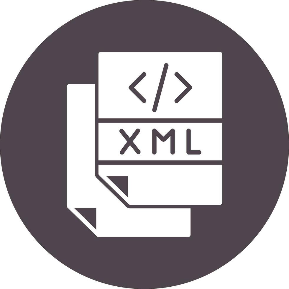 XML-Datei-Vektorsymbol vektor