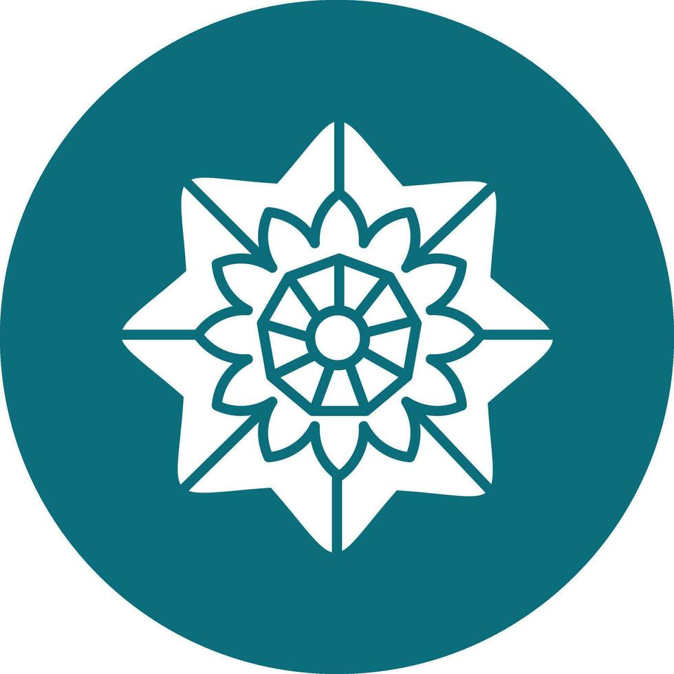 Mandala-Vektor-Symbol vektor