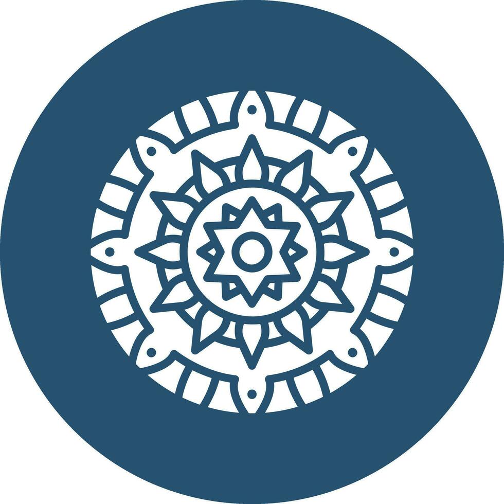 Mandala-Vektor-Symbol vektor