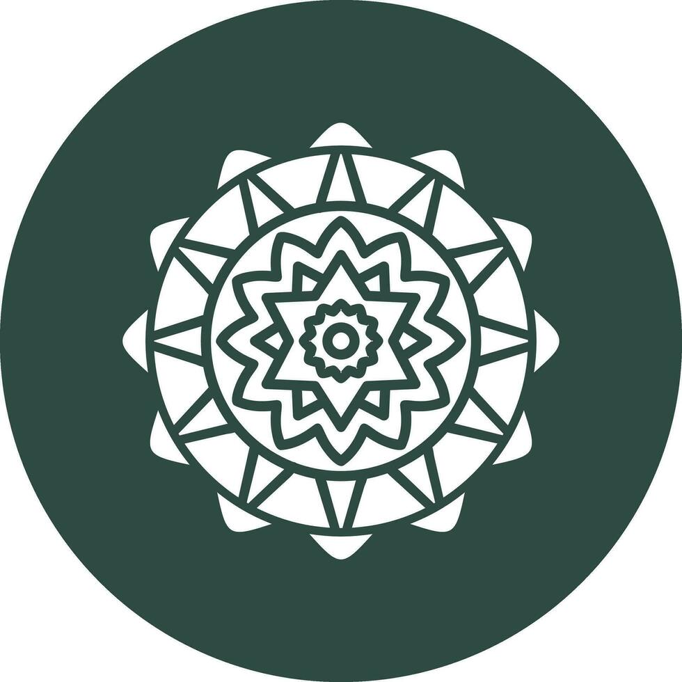 Mandala-Vektor-Symbol vektor