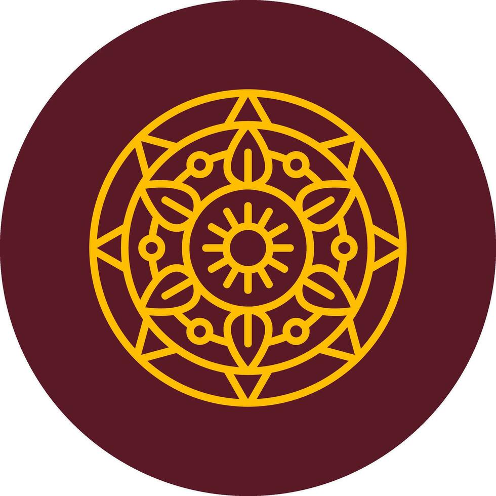 Mandala-Vektor-Symbol vektor