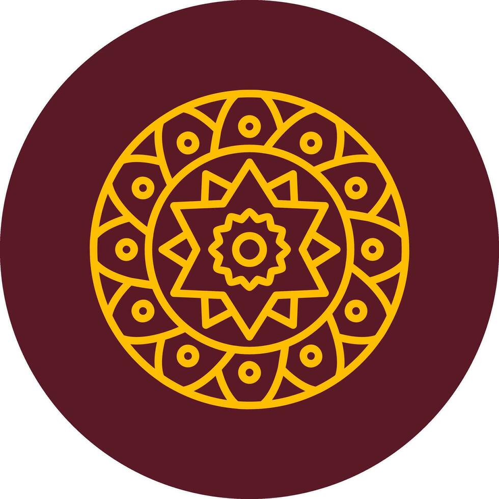 Mandala-Vektor-Symbol vektor