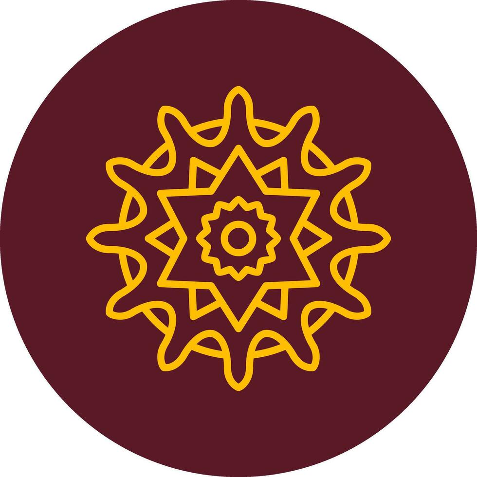 Mandala-Vektor-Symbol vektor