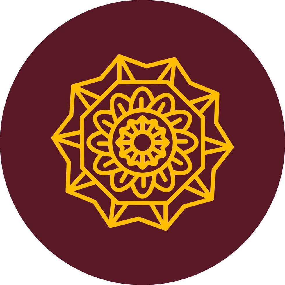 Mandala-Vektor-Symbol vektor