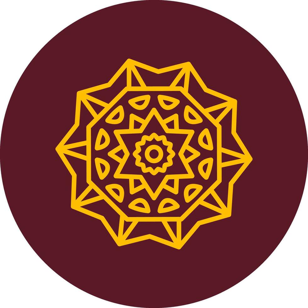 Mandala-Vektor-Symbol vektor