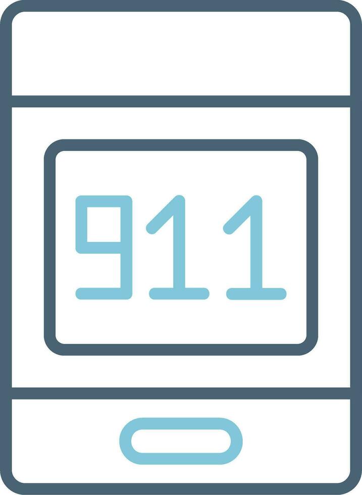 911 Anruf Vektor Symbol