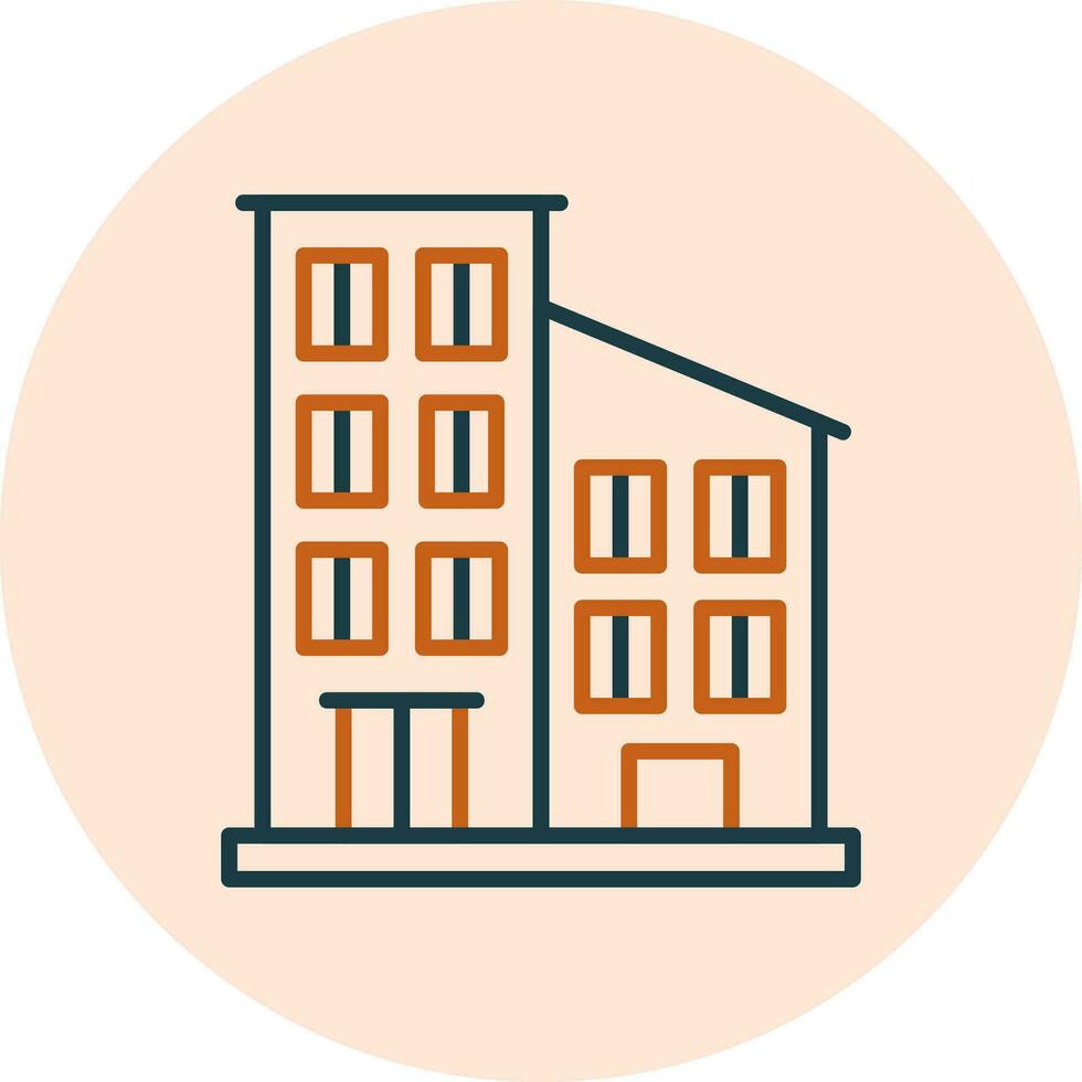 Apartment-Vektor-Symbol vektor
