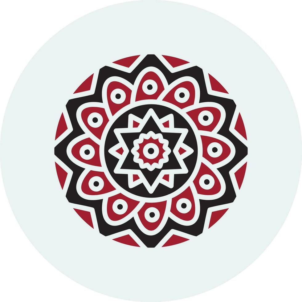 Mandala-Vektor-Symbol vektor