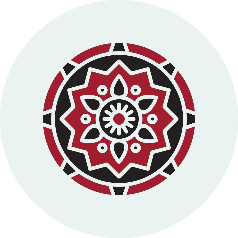 Mandala-Vektor-Symbol vektor