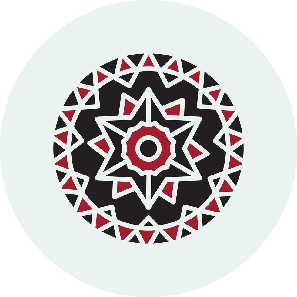 Mandala-Vektor-Symbol vektor