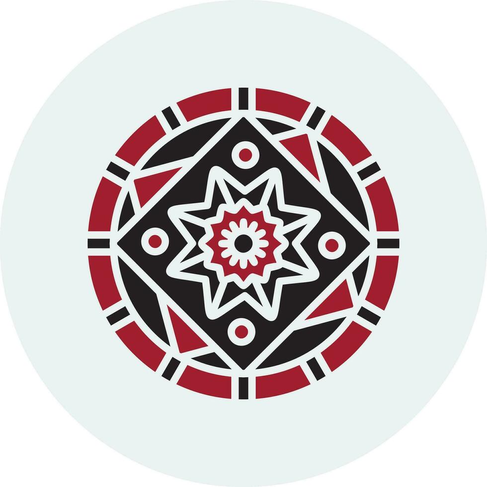 Mandala-Vektor-Symbol vektor