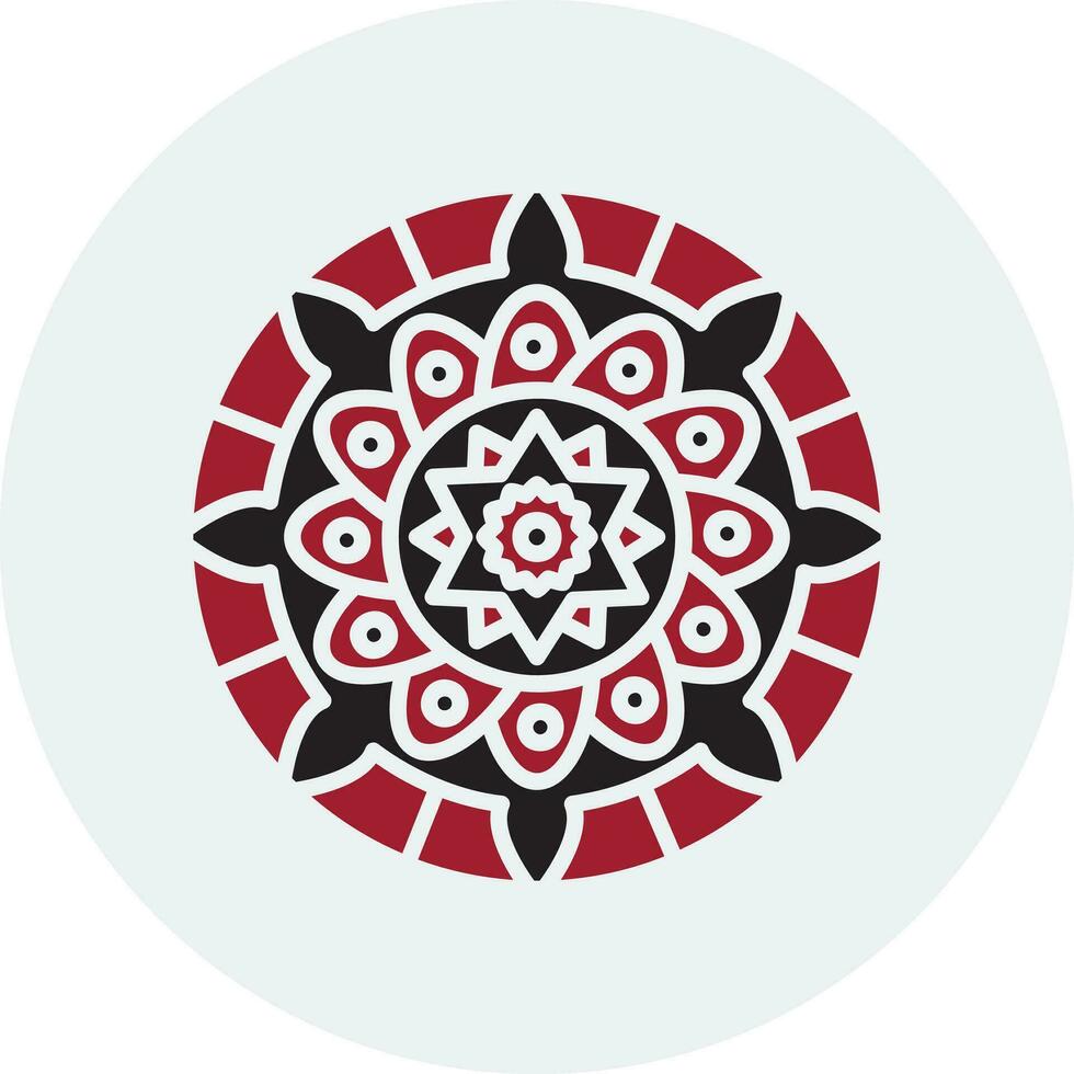 Mandala-Vektor-Symbol vektor