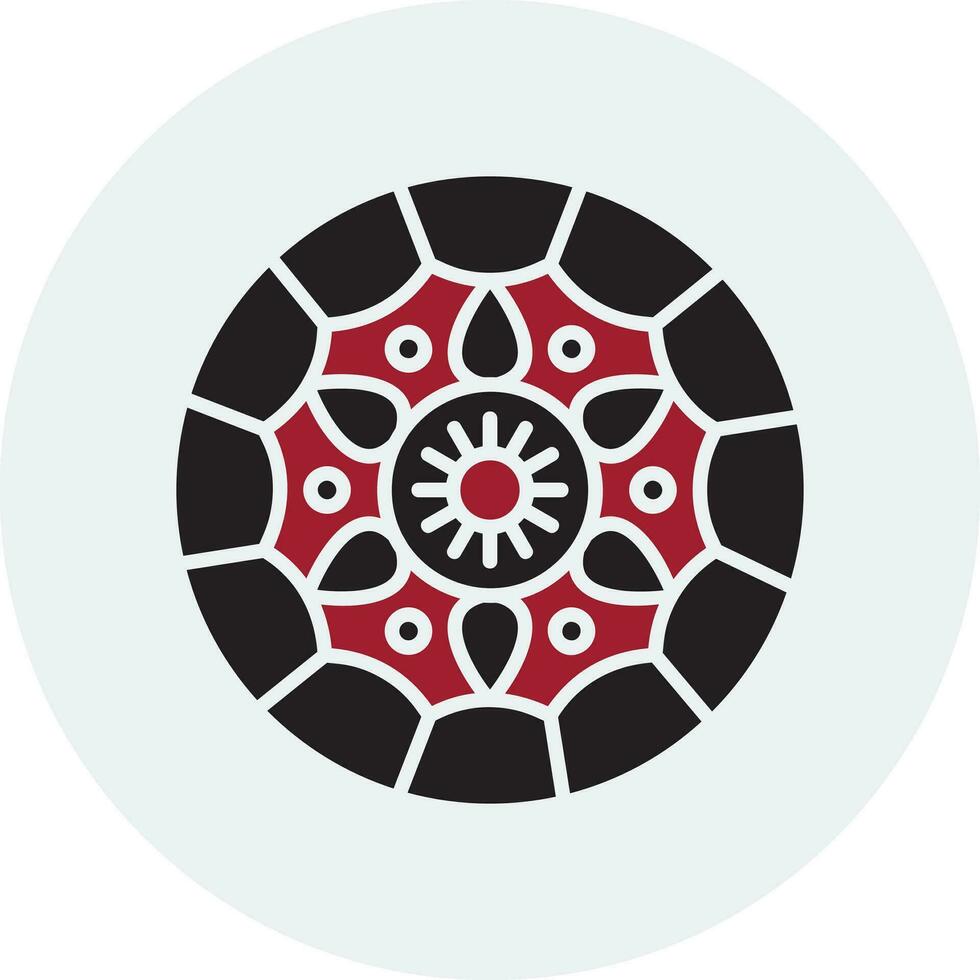 Mandala-Vektor-Symbol vektor