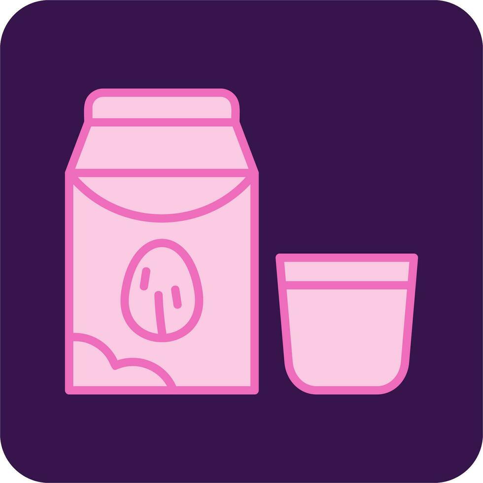 mandel mjölk vektor ikon