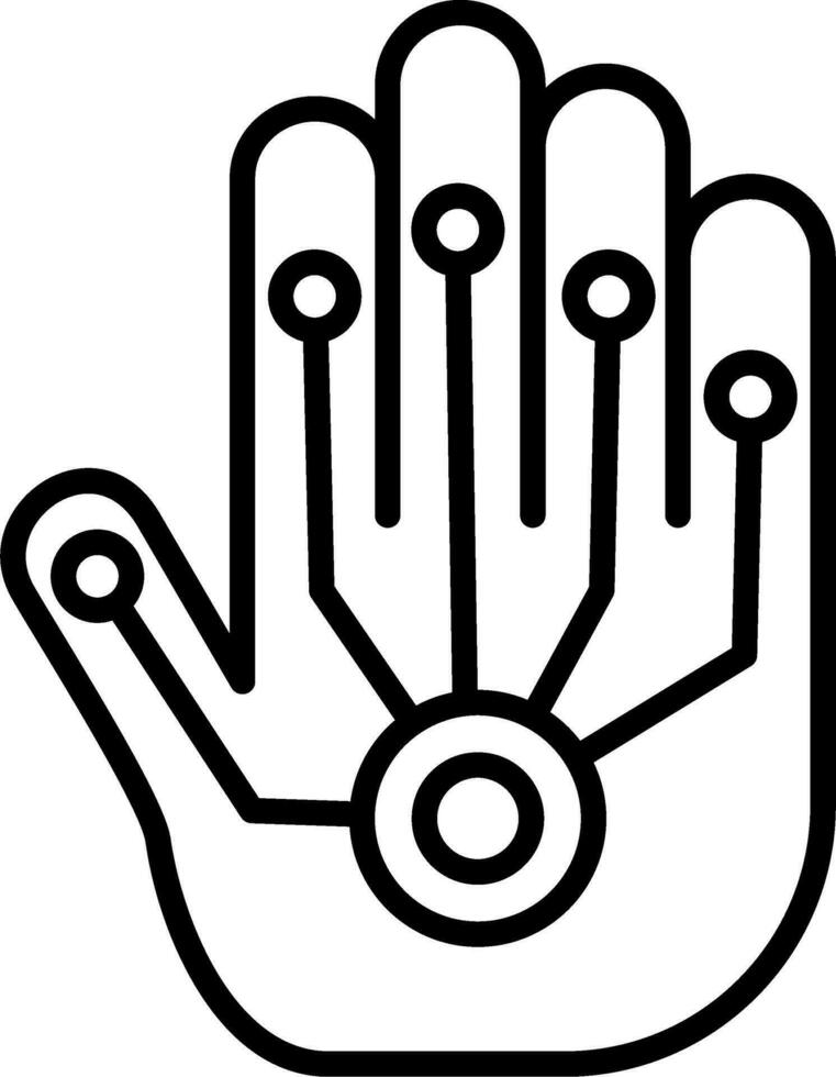 verdrahtet Handschuhe Vektor Symbol