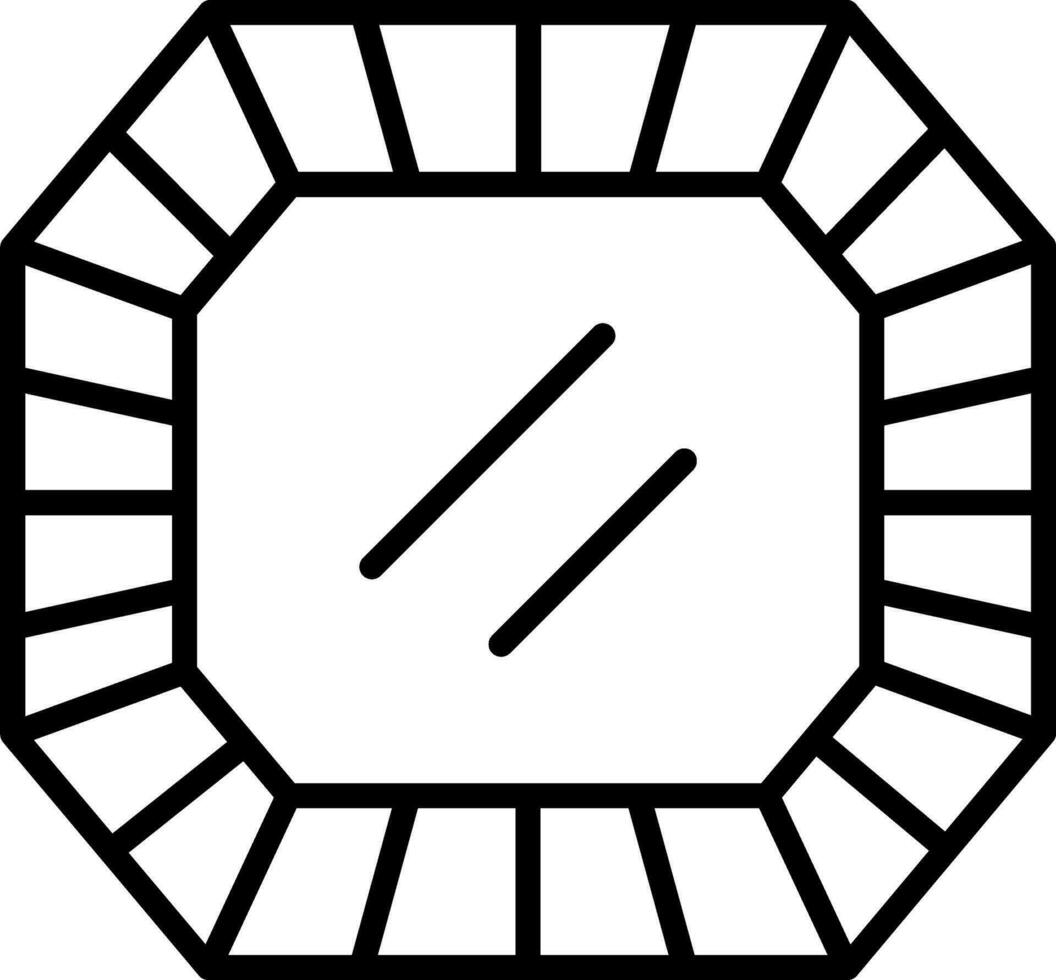 kostbar Stein Vektor Symbol