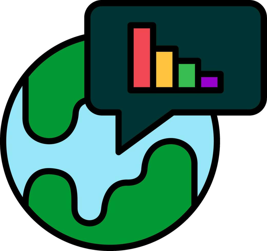 Statistik-Vektorsymbol vektor