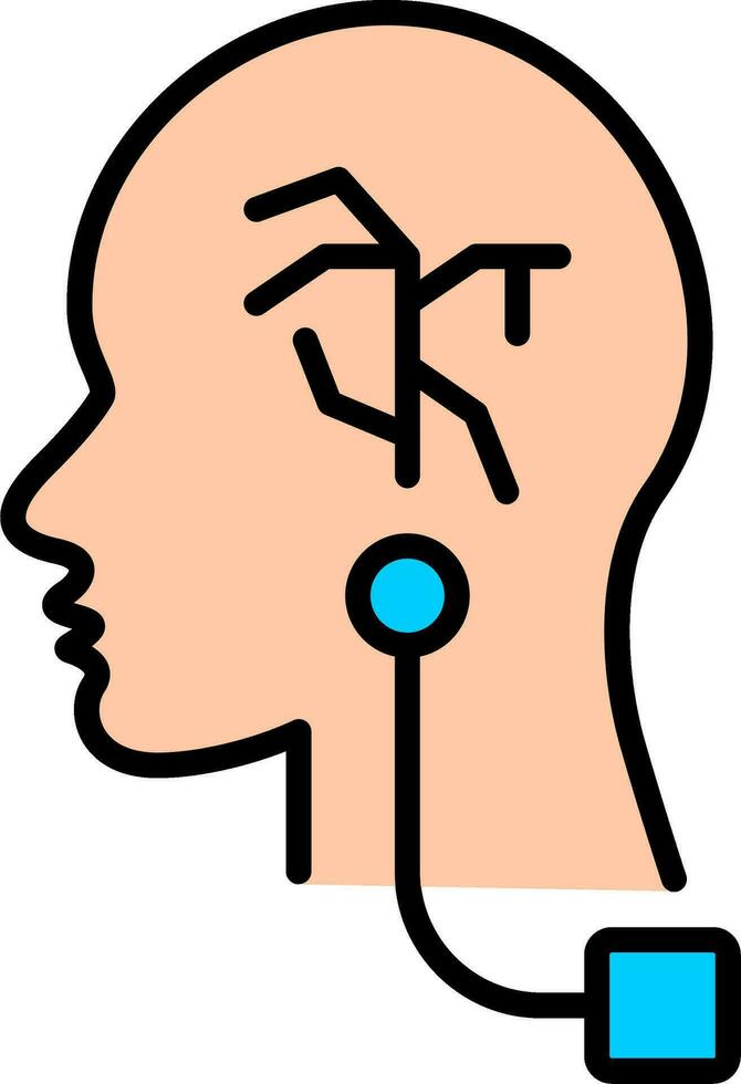 vagus Nerv Stimulation Vektor Symbol