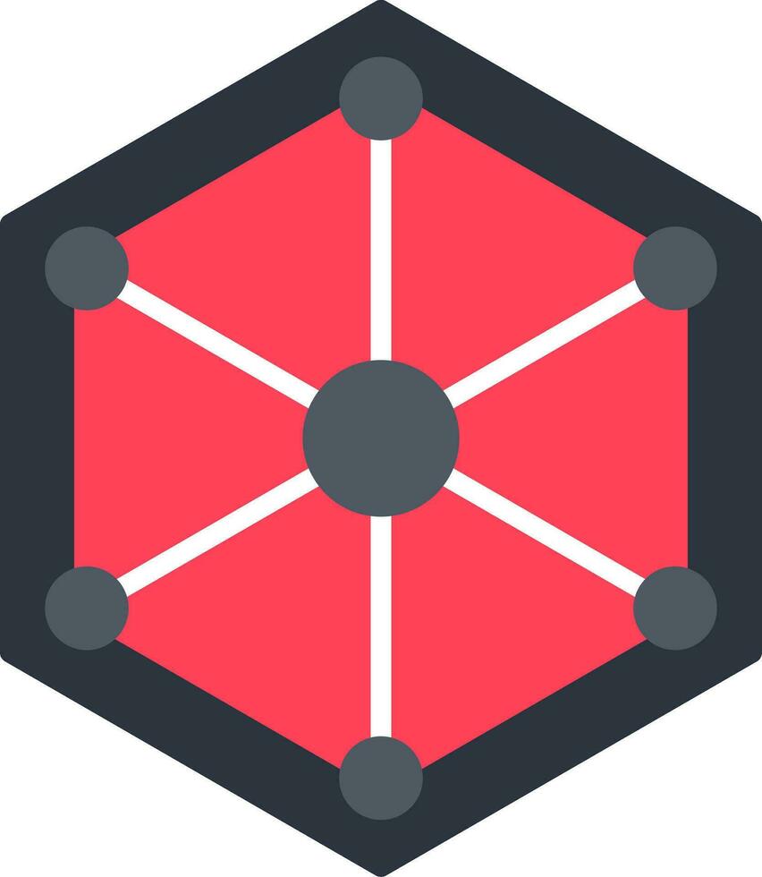 Hexagon-Vektor-Symbol vektor