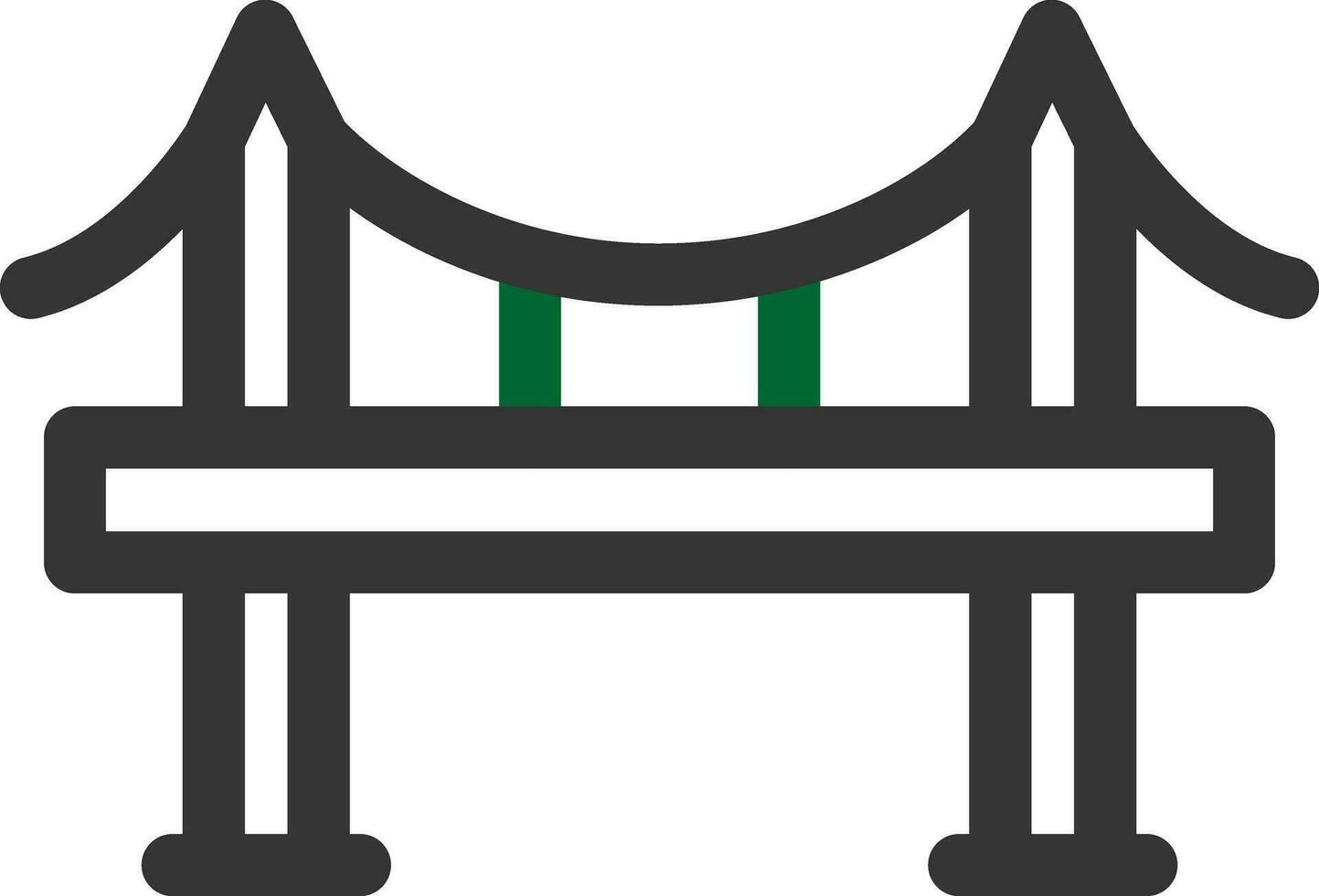 Brücke kreatives Icon-Design vektor