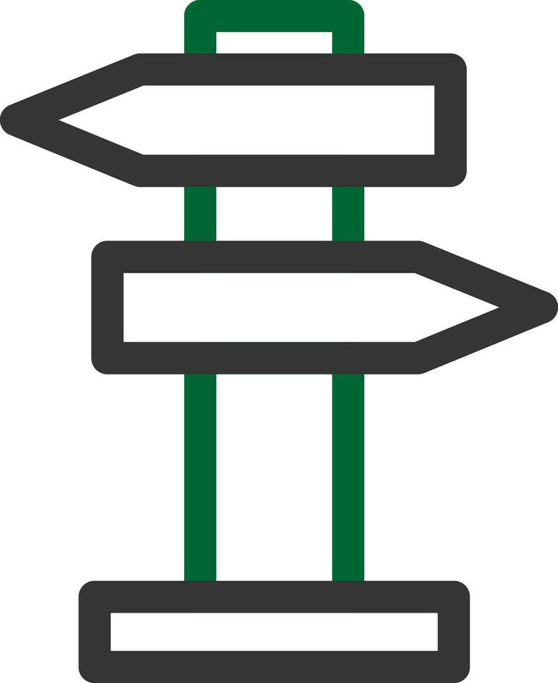 Straßenschild kreatives Icon-Design vektor