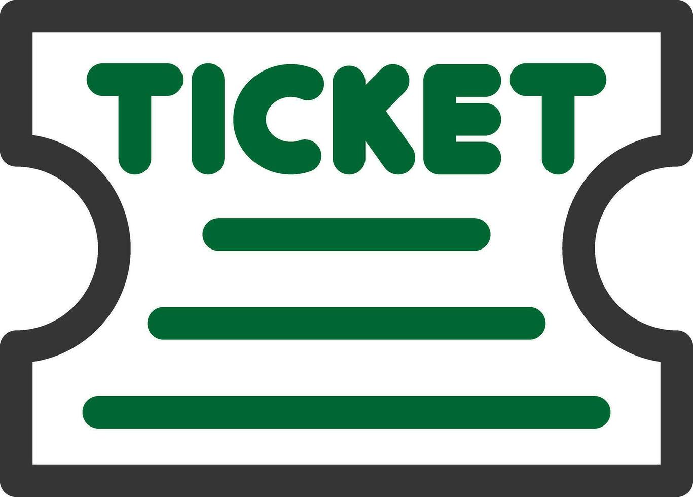 Ticket kreatives Icon-Design vektor