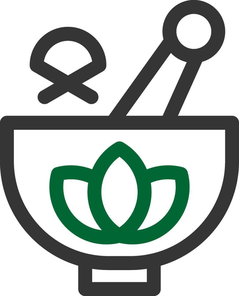 Kräuter- Behandlung kreativ Symbol Design vektor