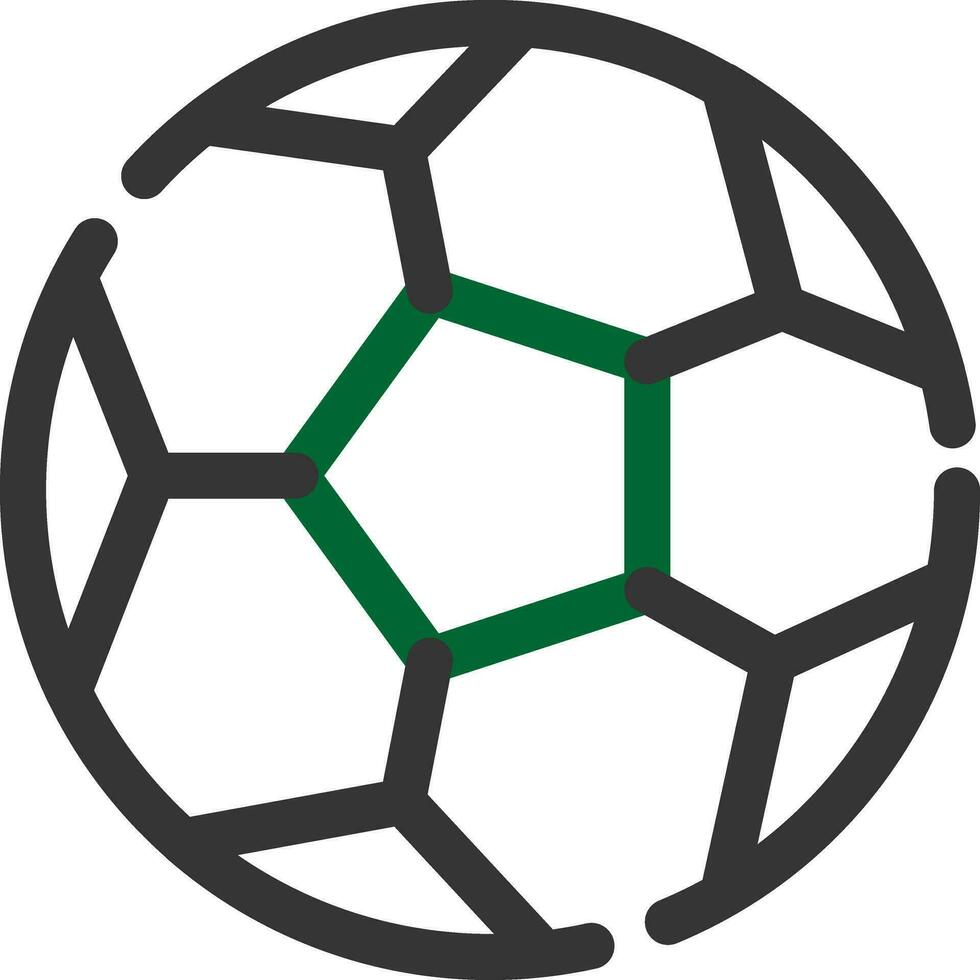 Fußball kreatives Icon-Design vektor