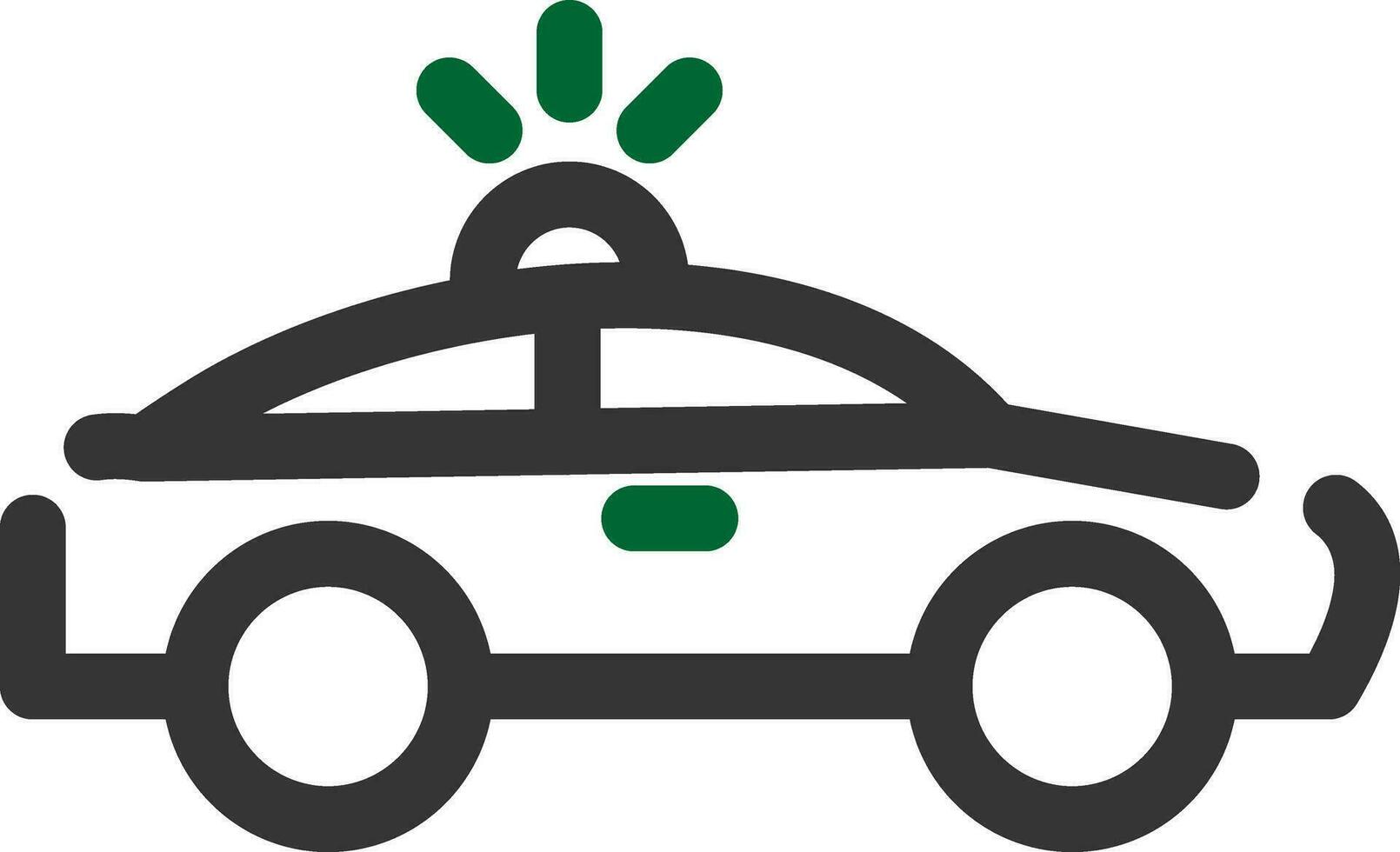 Polizeiauto kreatives Icon-Design vektor