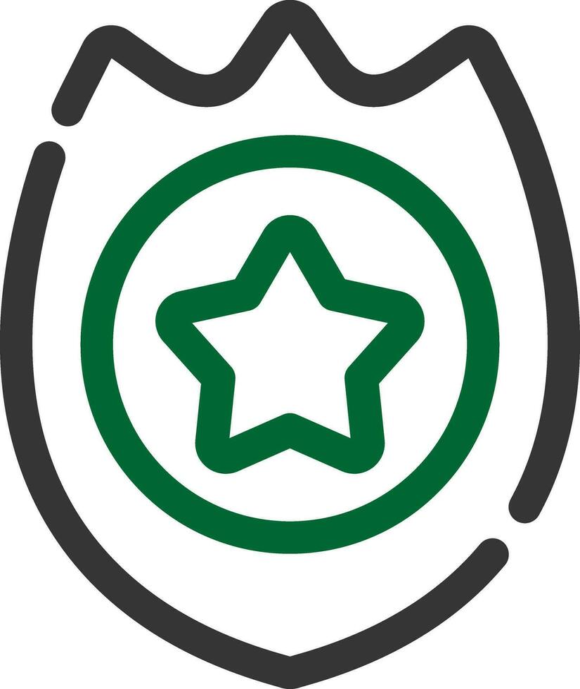 Polizeiabzeichen kreatives Icon-Design vektor