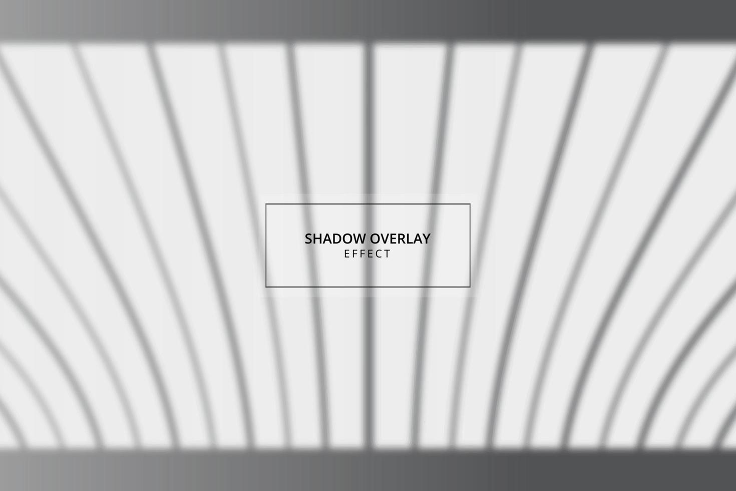 Fensterschatten-Overlay-Effekt auf grauem Hintergrund vektor