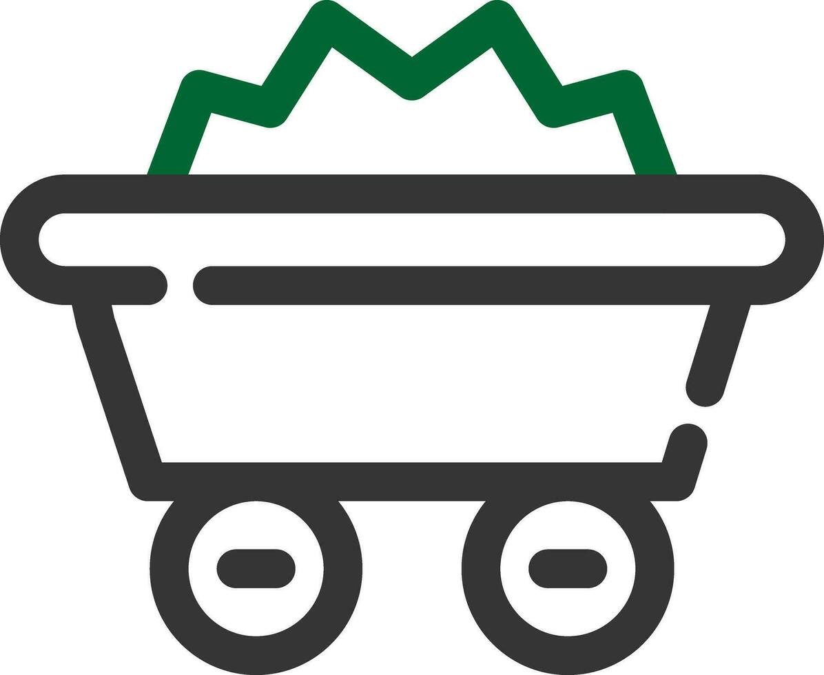 Minenwagen kreatives Icon-Design vektor