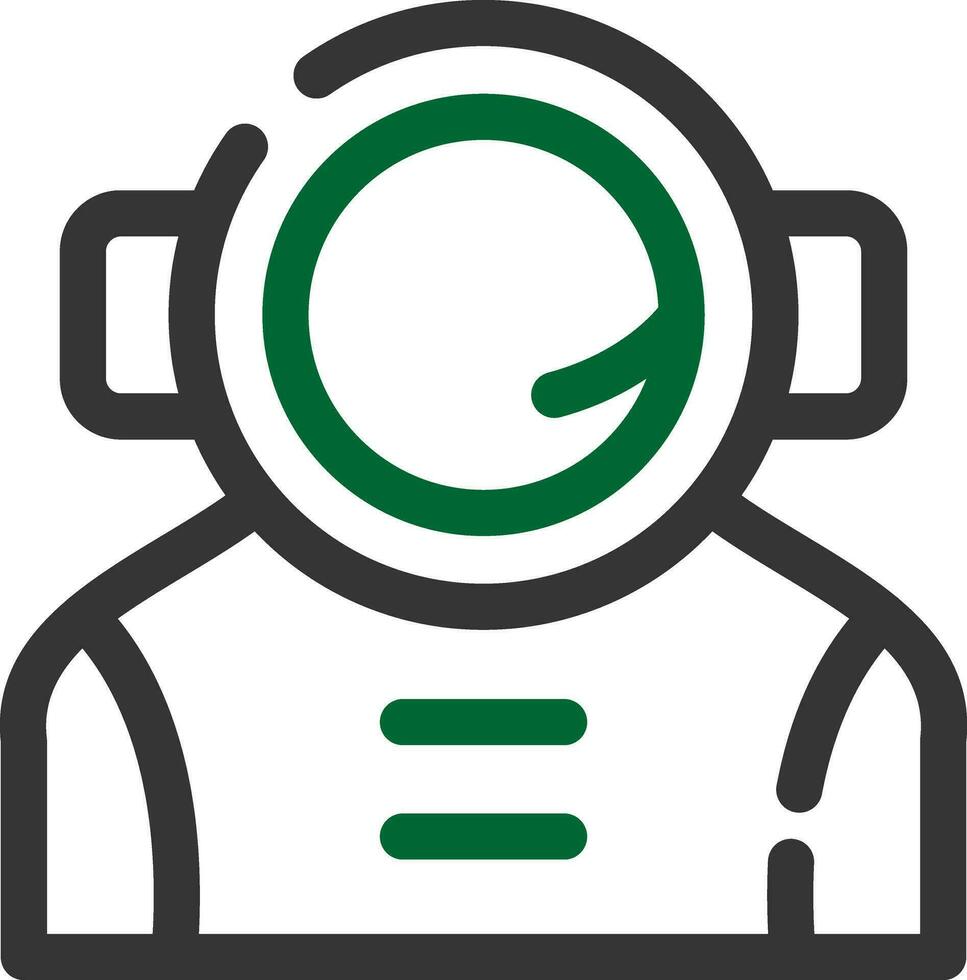 kreatives Icon-Design des Astronauten vektor