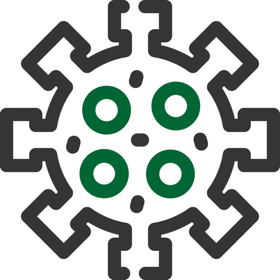 Virus kreatives Icon-Design vektor