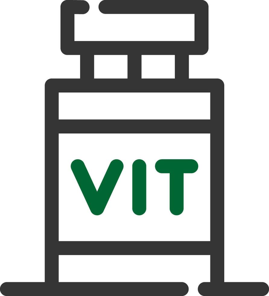 Vitamin kreatives Icon-Design vektor