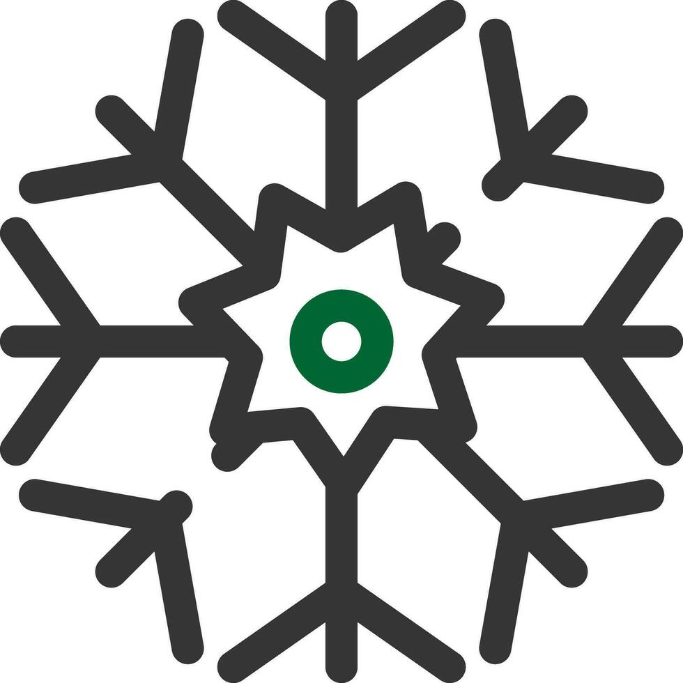 Schneeflocke kreatives Icon-Design vektor