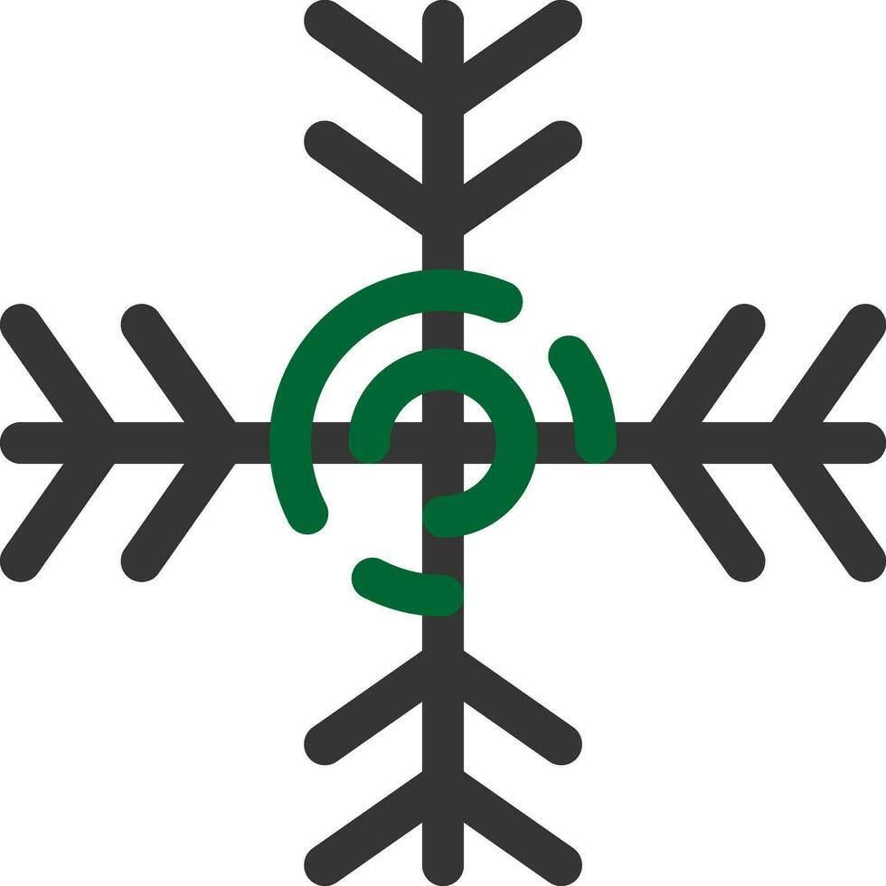 Schneeflocke kreatives Icon-Design vektor