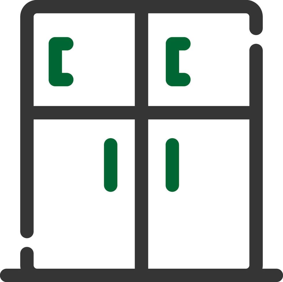 Kühlschrank kreatives Icon-Design vektor