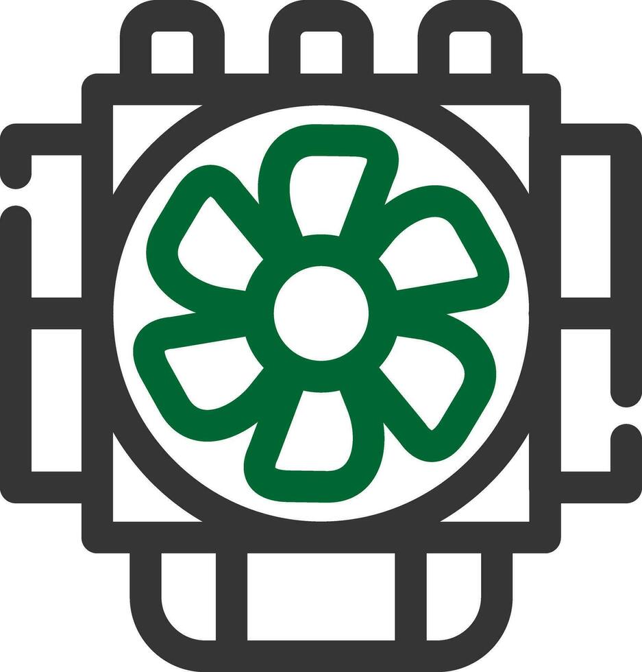 Kühlkörper kreatives Icon-Design vektor