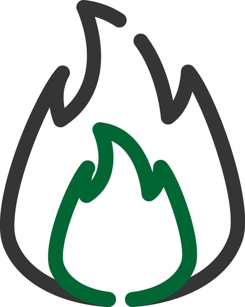 auf Feuer kreatives Icon-Design vektor