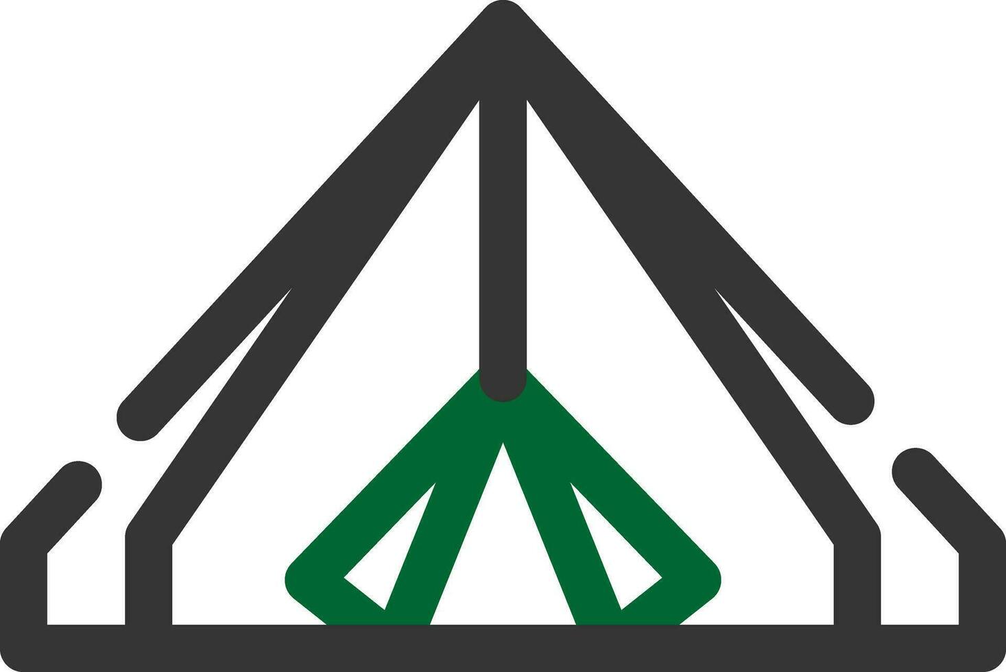 Camping kreatives Icon-Design vektor