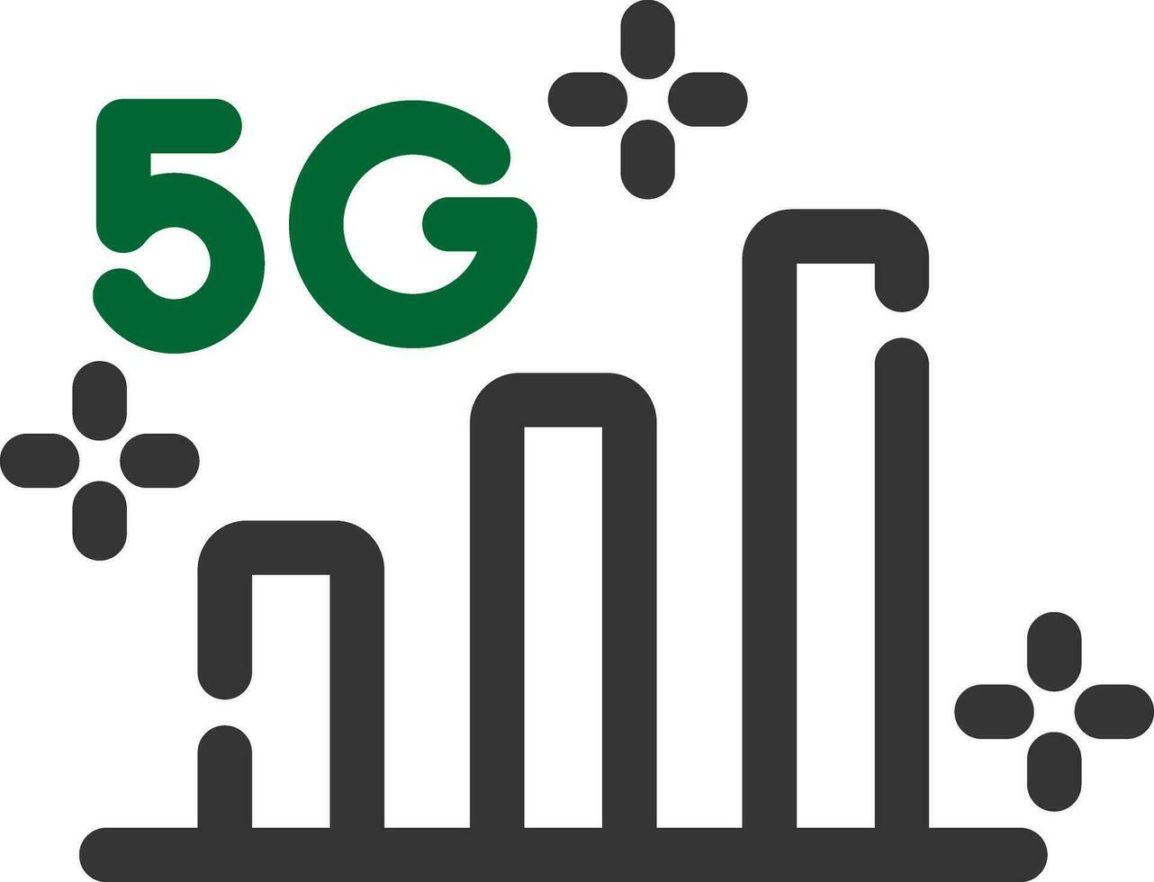 5g kreatives Icon-Design vektor