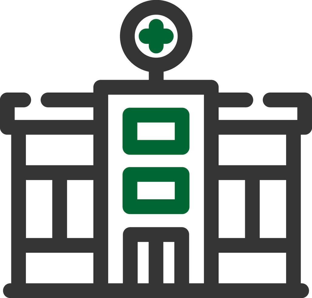 Krankenhaus kreatives Icon-Design vektor