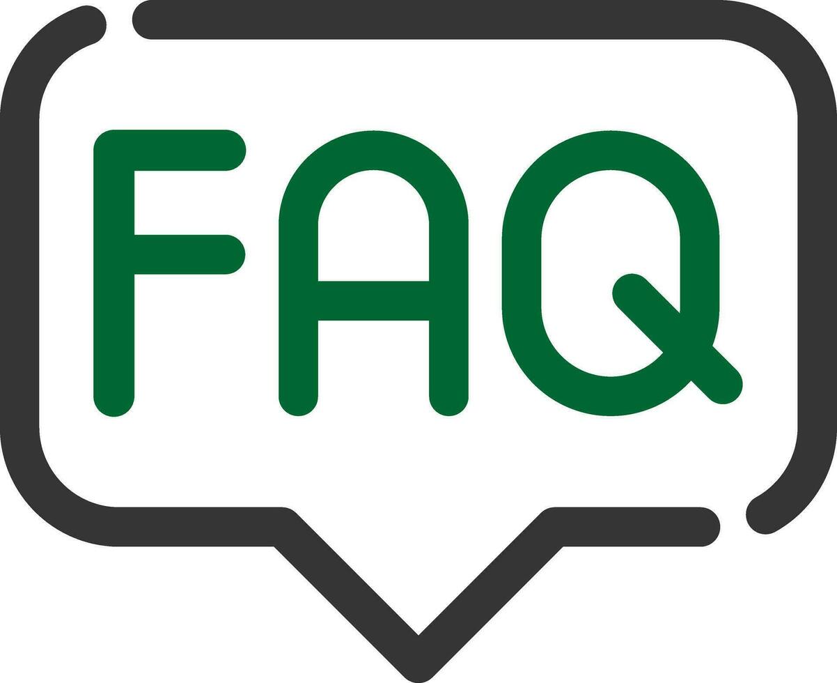 FAQ kreativ Symbol Design vektor