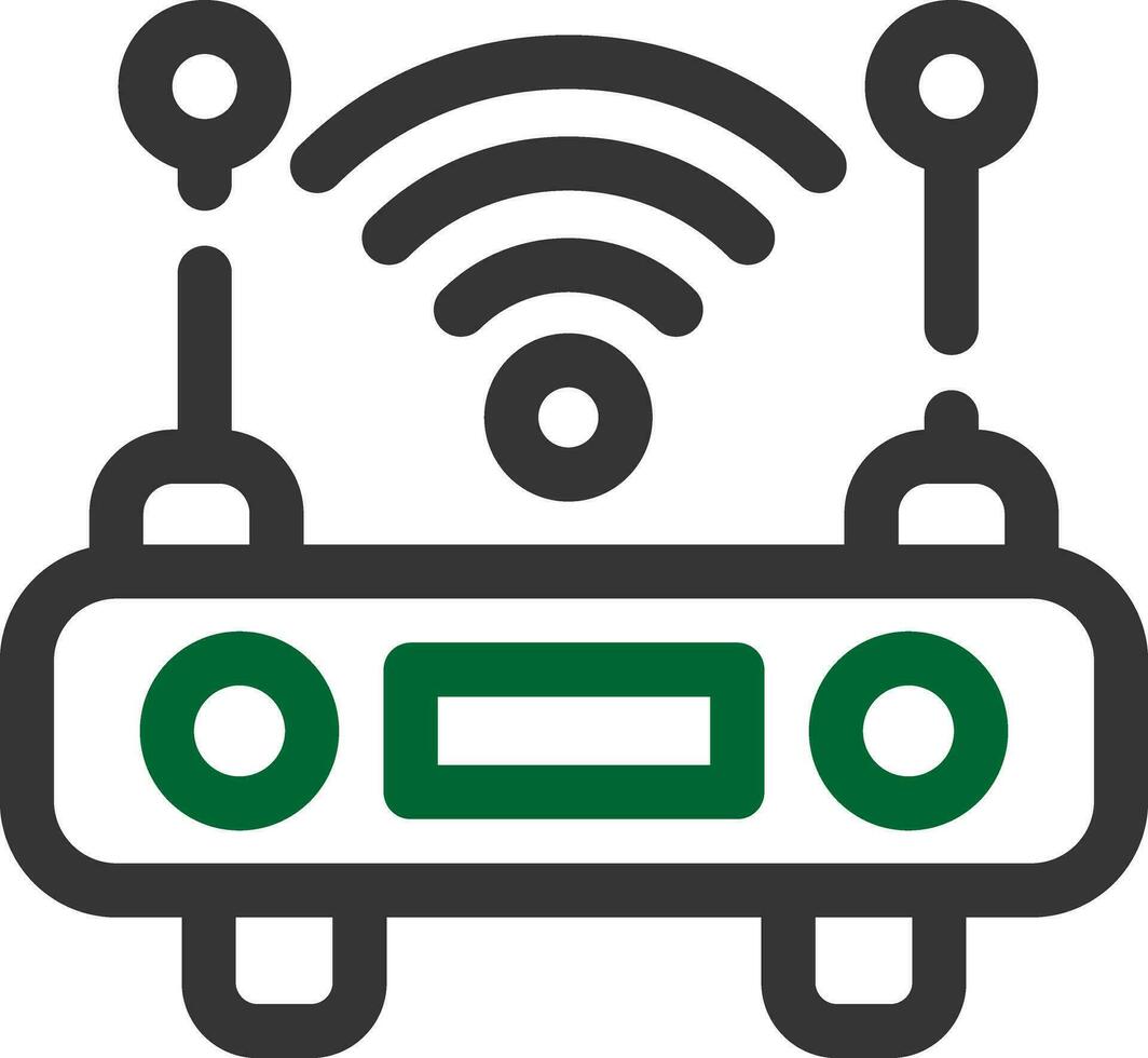 WLAN-Router kreatives Icon-Design vektor